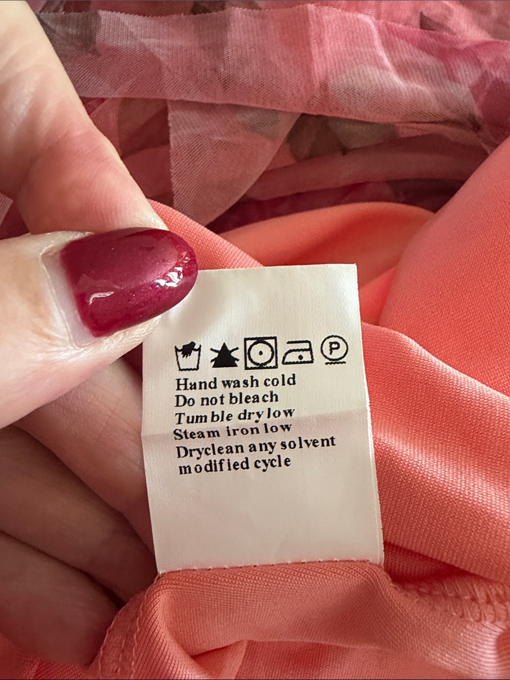 NWOT - L - PRETTY GARDEN - Pink Floral Tiered Maxi Dress - Picture 9 of 9